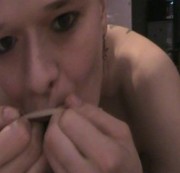 Mimi-Love - Spermaschlampe lutscht Gummi leer