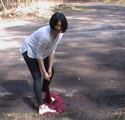 Miss-Doertie - Deine Satin Sachen outdoor geCRASHT!