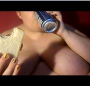 MissJen – fatty naked food stuffing
