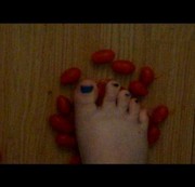 MissJen – feet squashing tomatos