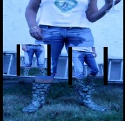 MovieBitch - Kameramann Fake " Jeanspiss Outdoor"