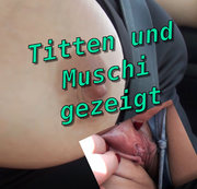 Mystique-Michelle – Titten und Muschi im Auto gezeigt