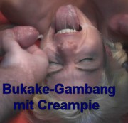 NadjaSummer - Bukake-Gangbang mit Creampie!