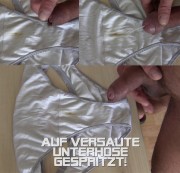 Name-Privat - Wieder auf Unterhose gespritzt!