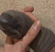 Newcummer-2018 – Ihre getragenen Nylonsöckchen genommen und einfach darin abgespritzt…