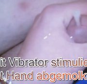NoraBabe1 – Mit Vibrator stimuliert, mit Hand abgemolken