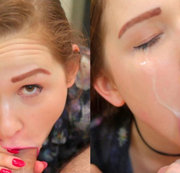 Pink_Milk - YOUNG SECRETARY Makes MESSY DIRTY Deep Blowob FOR EXPLOSIVE FACIAL CUMSHOT ON HER FACE