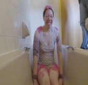 PippaLily – Slow motion over the head gunge #2