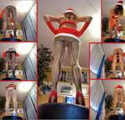 Pissy-Cat - Nikolausine-Piss in 4 Nylon-Strumpfhosen + nasser Strip