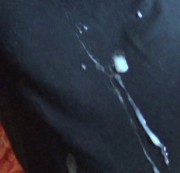 Porn-Kitty18 - Geil viel über mein schwarzes T-Shirt gespritzt