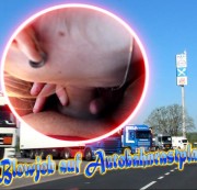 PrincessofSquirting - Blowjob auf Autobahnrastplatz