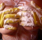 Pussy4you - Titten Massage mit extrem viel Creme