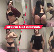 ReifeDannika – Schwarzes Kleid und Strümpfe