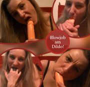 ReifeSusi4U - Blowjob am Dildo!