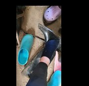 RidingPrincess – Gummireitstiefel mit verschwitzten Socken sauber gemacht