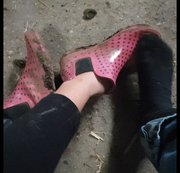 RidingPrincess – Verschwitzt Füße nach stdlangen gummi Stiefeletten tragen mit Socken Stiefeletten sauber gemacht