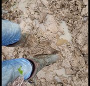 RidingPrincess - Matschwalk Userwunsch mit Gummistiefel im tiefen Matsch