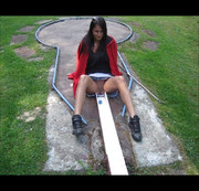 RoxyPrivat – Oben+Unten blank Minigolf gespielt