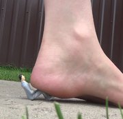 RussianBeauty – Misha destroys a tiny man by her ass, between huge tits , in mouth , under flip flops and feet