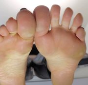 RussianBeauty - Quick cumming to My feet while unlocked