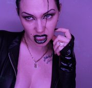 RussianBeauty - Glossy Black Lips get total control over you ! Mesmerizing Joi