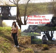 SEXY-BLACKY – Oben Ohne am Elbstrand Ostermontag