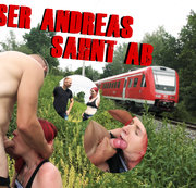 Sandy_Heart – Mega Puclic – Beim Userdreh vom Zug überrascht I Sandy_Heart