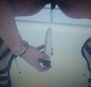 Sara-Sweet - Dildo = DEIN Schwanz - angepisst + bespielt