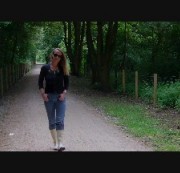 Sara-Sweet - Outdoor Jeans Piss beim spazierengehen