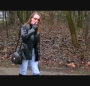 Sara-Sweet - Rauchende Smoking Lady outdoor