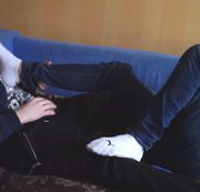 Sertiel – Auf die weißen Socken des  Mannes wichsen