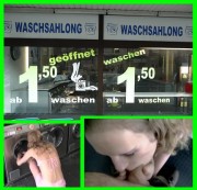 Sexy-Eve - Blowjob und Quickie im Waschslon