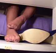 Sexy-Mo - Was macht eine Nylonsekretaerin mit ihren Füssen