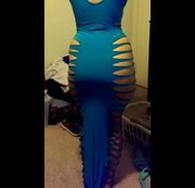 SinnlicheMona - Sinnliche Mona - meine heissen Kurven im blauen Kleid !!!