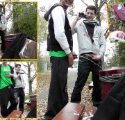 SkaterboysocksXL - Straßenpisserei: Boys Pissen im Public Park