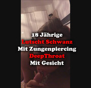 SkinnyBitch99 – Gerade 18 Jahre geworden und schon blase ich mit meinem Zungenpiercing ihm den Schwanz leer