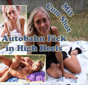 SkinnyBitch99 - Jäger abgeschleppt - Autobahnfick - Cumshot ging ins Auge