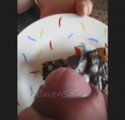 SklavenSauGila - Schokokuchen mit SpermaSahne