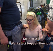 Sofie-Steinfeld – Mein erster Werkstatt Doppel-Blowjob!!!