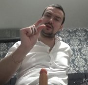 StrokeWithMe - Suck the head of my dick and wank and then eat your cum from the dirty floor