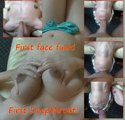 Sunny_Jessica - My first real deepthroat blowjob and face fuck with cum on face POV