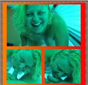 SupergeileSandra - Der gierige Schwanz im Solarium