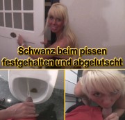 Sweet-Steffi - Schwanz beim pissen festgehalten und abgelutscht