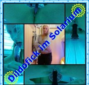 Sybella - Dildofick im Solarium