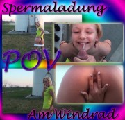 TESSA-WILD - POV-Spermaladung am Windrad