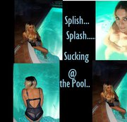 TSSabrina – Splish Splash-Sucking Dick by the Pool…..
