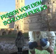 VanessaKiss - PISSEN VOR DEM SCHLOSS! PUBLIC!