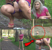 VanessaKiss - KRASS!PISSEN IN PARK BEIM LEUTEN!