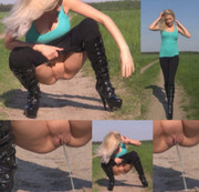 VanessaKiss – PISSEN IN LATEX HIGH HEELS