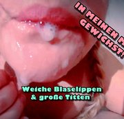 WetLady89 - In den Mund gewichst! Blondine mit Blaselippen & großen Titten/Blowjob & Tittenfick (kurze Version)